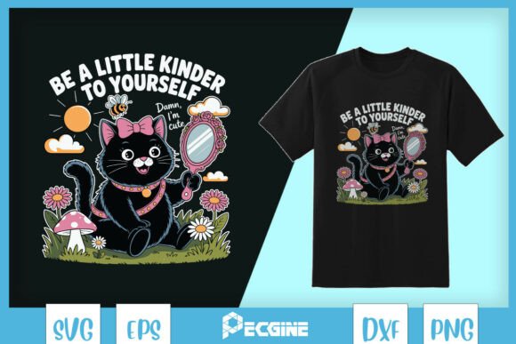 Be a Little Kinder to Yourself Cat SVG Review