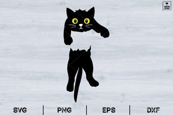 Black Cat Svg for Embroidery Projects