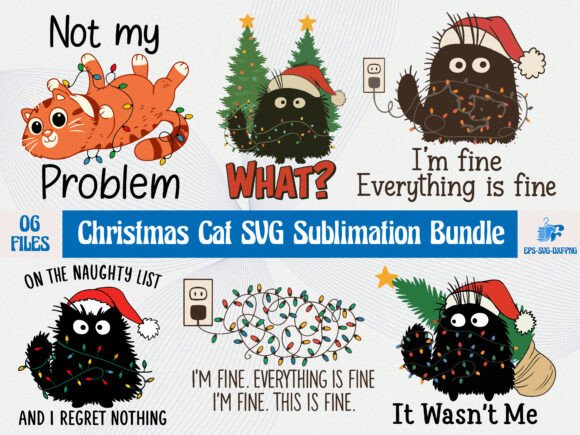 Christmas Cat SVG Sublimation Bundle Review