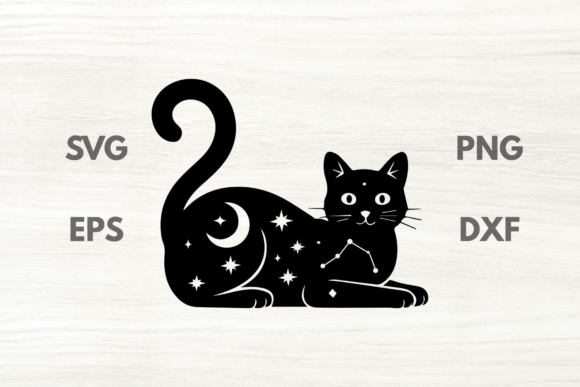 Constellation Black Cat SVG Review for Embroidery
