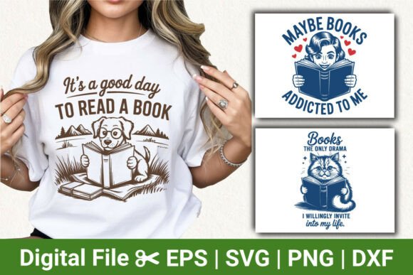 Cute Reading Animal Bundle Dog Cat Svg Review