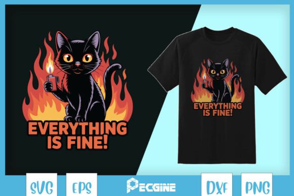 Everything is Fine Funny Cat SVG: A Designer's Real-World Review