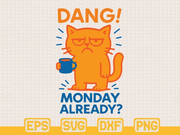 Funny Monday Cat SVG Review