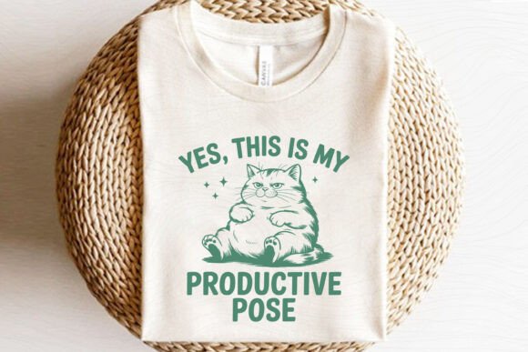 Funny Sarcastic Productive Cat SVG Review