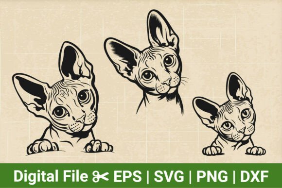 Ginger Cat Peeking Svg, Cat Svg Bundle