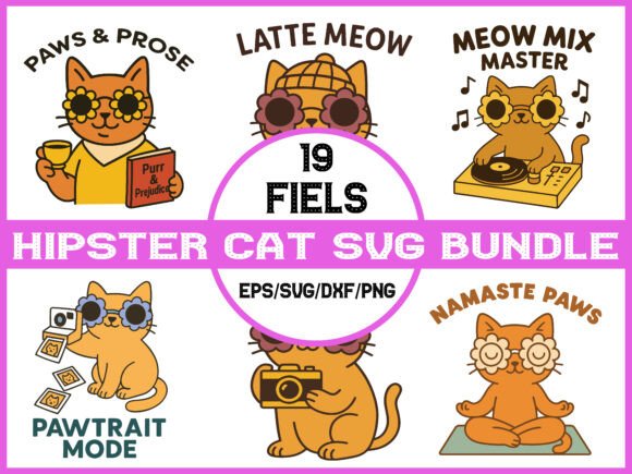 Hipster Cat Svg Bundle Review