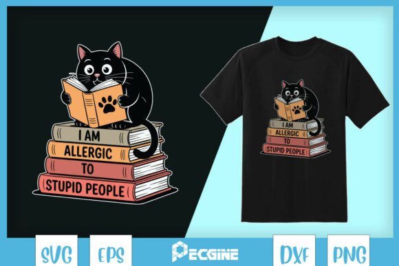 I Am Allergic to Stupid People Cat SVG Review