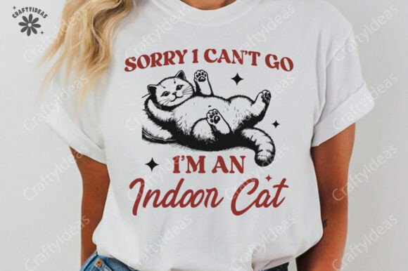 Indoor Cat SVG PNG Vintage Trendy Retro Review